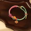Peach Blossom Knot Braided Bracelet