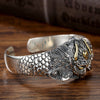 Garuda Bird Silver-Plated Cuff Bracelet
