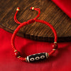 Tibetan Dzi Bead Bracelet, Agate Protection Charm