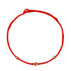Braided Red String Fu Character Luck Bracelet