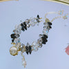 Crystal Charm Bracelet with Clover, Heart or Flower Motif