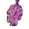 Natural Amethyst Nine Tailed Fox Necklace Pendant