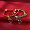 Tibetan Style Corn Knot Bracelet with Locket Charm