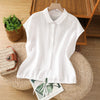 Women's Cotton Sleeveless Button Down Shirt
