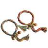 Colorful Braided Cord Bracelet with Swallowing Beast Charms