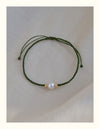 Pearl Bead Luck Braid String Bracelet