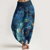 Women's Cotton Harem Pants with 3D Digital Print
