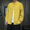 Men's Cotton Linen Tang Suit Shirt with Frog Buttons