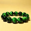 Tiger Eye Bead Bracelet, Blue and Green Stone
