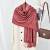 Vintage Paisley Shawl: Soft Tassel Scarf for Women