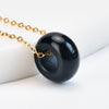Natural Stone Donut Pendant Necklace, Gold-Tone Chain