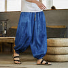 Men's Harem Pants with Dragon Pattern and Pockets