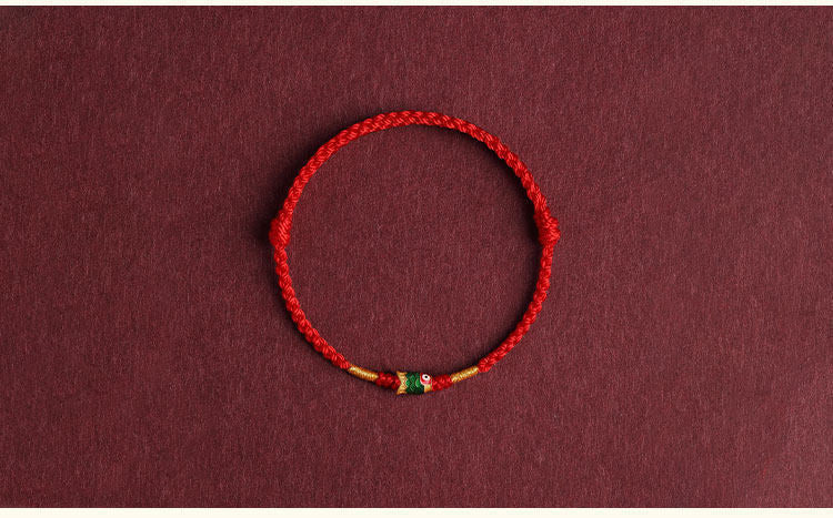 Woven Koi Fish Exam Rope Bracelet