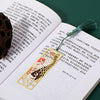 Metal Brass Hollow Bookmark with Tassel, Chinese Style Gift