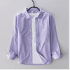 Men's Solid Color Cotton Long Sleeve Button Down Shirt