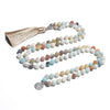 108 Bead Tassel Necklace Natural Stone Wrap Chain