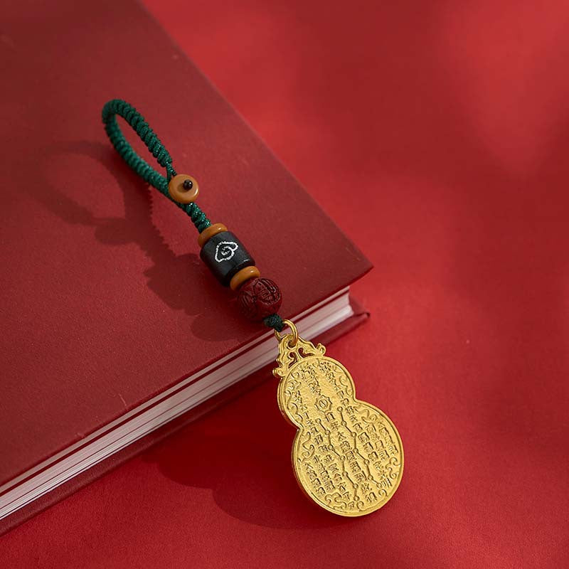 Tai Sui Gourd Keychain and Phone Charm with Abacus