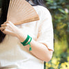 Green Agate 108 Bead Mala Bracelet and Necklace