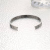 Engraved Titanium Steel Cuff Bracelet with Inspirational Mantra