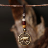 Chinese Zodiac Brass Keychain Decoration for Luck
