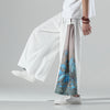 Chinese Style Mountain River Wide Leg Pants for Men