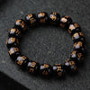 Ebony Wood Om Mani Padme Hum Engraved Bracelet