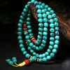 Tibetan Turquoise Mala Bracelet 108 Beads Handmade
