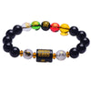 Chinese Zodiac Agate Bracelet, Red or Black Obsidian