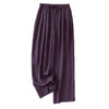 Cotton Linen Drawstring Pants Women Wide Leg Loose Casual Trousers