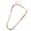Gradient Crystal Necklace, Hand-Woven Natural Stone Beads
