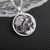 Tiger Dragon Titanium Steel Chain Necklace Harmony Pendant