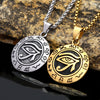 Evil Eye Protection Titanium Steel Necklace Pendant