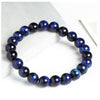 Natural Tiger Eye Stone Bracelet, Handmade Beaded Stretch Band