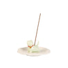 Ceramic Cat Incense Holder with Saucer
