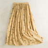 Artistic Vintage Dot Pattern Women's Pleated Skirt