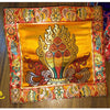 Tibetan Altar Cloth with Auspicious Symbols