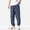 Men's Harem Pants Solid Color Casual With Pockets