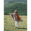 Tibetan Shawl Striped Diamond Pattern Winter Warm Soft Scarf