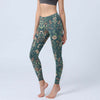 Floral Print Yoga Leggings Women's 3D Stretch Gym Pants