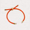 Adjustable Red String Bracelet with Copper Clasp