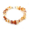 Crystal Chip Bracelet with Clear Center Bead