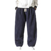 Men's Corduroy Harem Pants with Drawstring Waist and Pockets