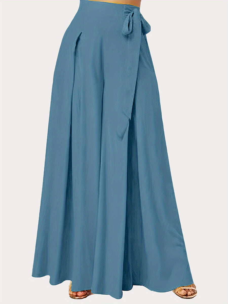 Women's Wide Leg Pants Casual Drawstring Pockets