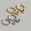 Evil Eye Blessing Protection Stud Earrings with Zircon