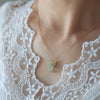 Interlocking Rings or Gourd Pendant Necklace, Gold Tone Chain