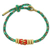 Chinese Zodiac Guardian Deity Bracelet, Hand-Woven Cord