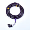 Citrine and Amethyst Glass Mala Bracelet