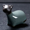 Ceramic Chinese Zodiac Tea Pet, Celadon or Ge Kiln Glaze