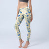 Floral Print Yoga Leggings Women's 3D Stretch Gym Pants