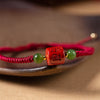 Cinnabar Mantra Bracelet with Red or Black Cord
